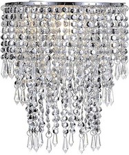 Modern Ceiling Pendant Light Shade Acrylic Crystal Easy Fit Chandelier Lampshade