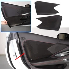ABS Carbon Fiber Interior Door Anti-Kick Panel Cover Trim For Corvette C8 20+ US