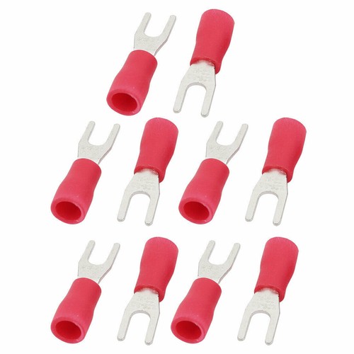 300 Pièces Embouts Fourchus Isolés Rouges Pour Câbles AWG22-16 - Neuf, Marque Uxcell
