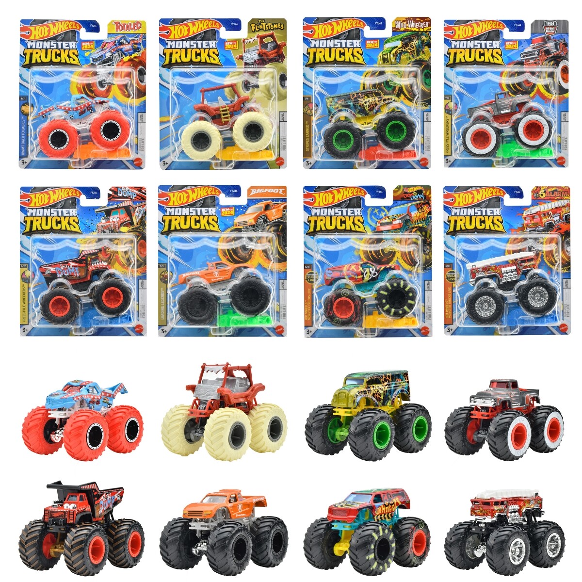 Hot Wheels Monster Truck 1:64 Assortment x8 mini car Box 984F