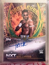2025 WWE TOPPS UNIVERSE TRICK WILLIAMS NEXT LEVEL ON-CARD SP AUTO /99
