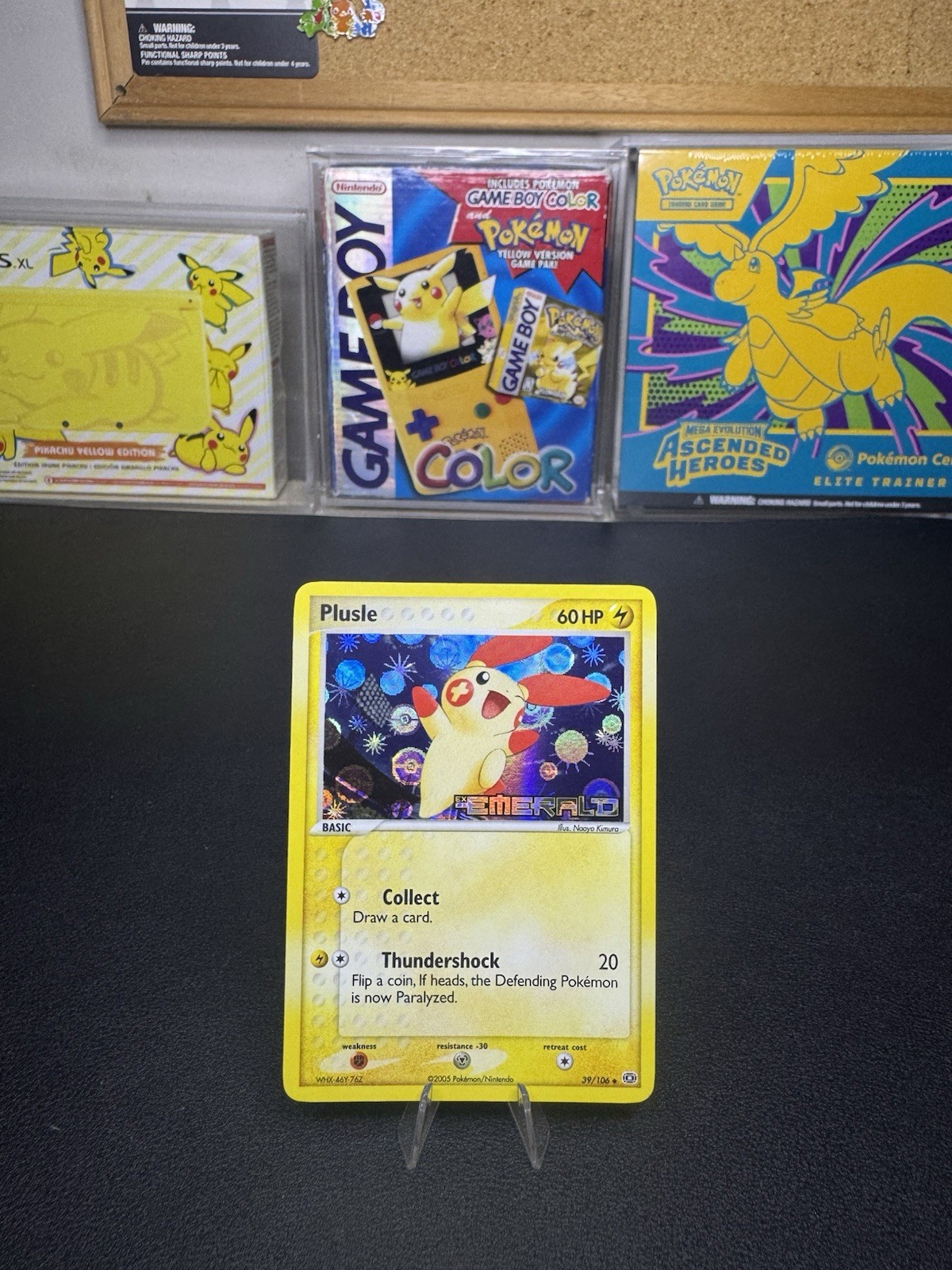 Pokemon Plusle 39/106 EX Emerald Reverse Holo - NM - Ungraded Clean Art *Rare*