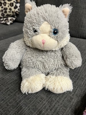 Warm And Cosy Gray And White Cat Kitty- Lavender. Heat For Soothing Results