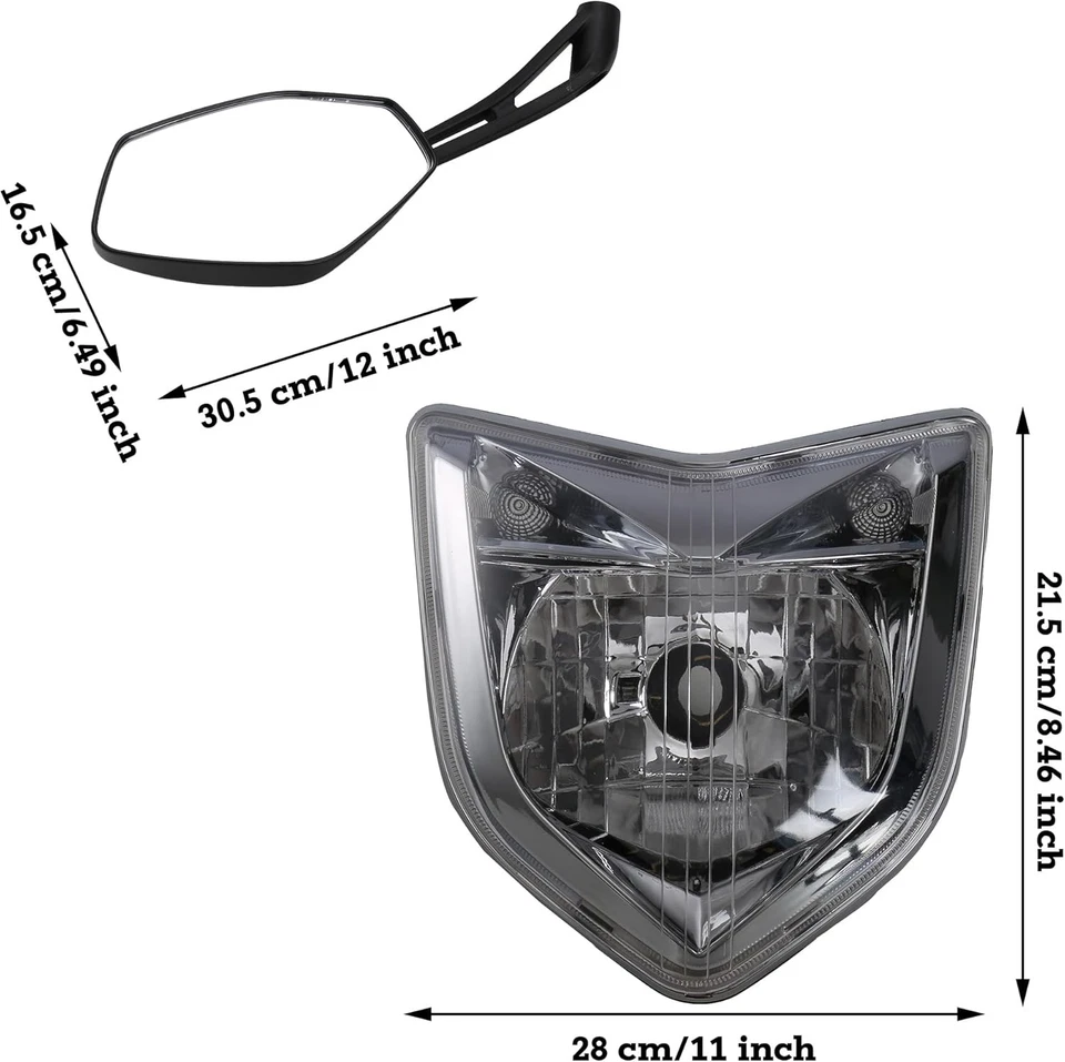 Fazer Headlight Set Head Light Assembly Set Fit For Yamaha FZ1N 2006-2015 - Image 3 of 4
