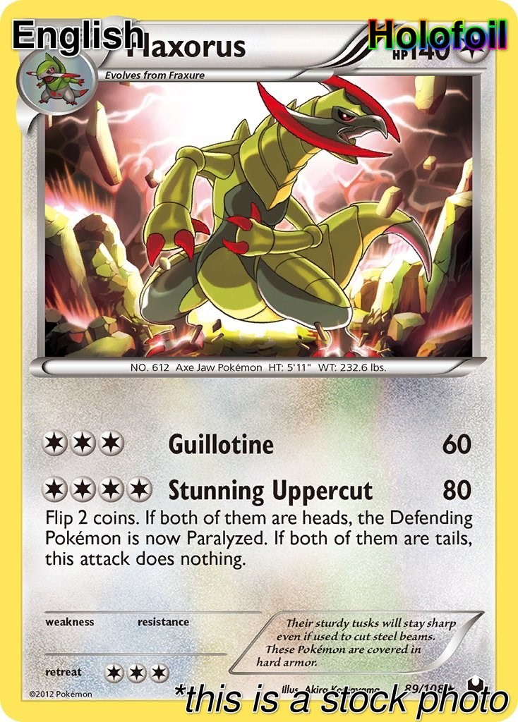 Haxorus [Holofoil NM - Dark Explorers 89/108]