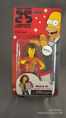 The Simpsons 25th Anniversary Weird Al Figure Series 4 Nerd Block Exclusive NIB