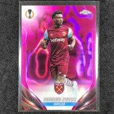 2023-24 Topps Chrome UEFA Club Comp MOHAMMED KUDUS Base Pink Lava #110