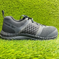 Reebok Print ULTK Mens Size 8 Gray Black Composite Toe Safety Work Shoes Sneaker