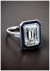 Art Deco 3.90 Ct White Diamond Antique Vintage Wedding Ring 925 Sterling Silver
