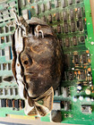 Ceramic Pottery Surreal Wall Relief Sculpture Statue MONEY HUNGRY Signed date