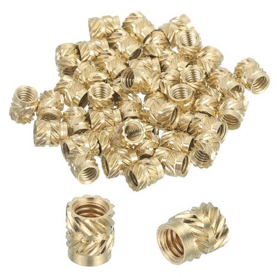 46 threaded inserts M2.5 brass thermo, for plastic, 2.5x3.5x4mm