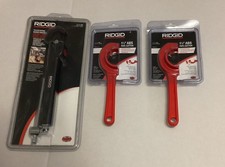 Three (3) Ridgid Plumbing Items Telescoping Basin Wrench & 1.5” ABS Pipe Cutter