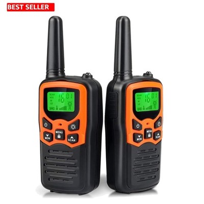 VOX Hands-Free Long Range Walkie Talkies - Essential 2 Pack for Camping Trips