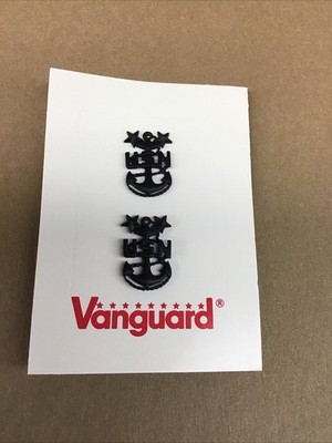 Vanguard NAVY COLLAR DEVICE: E-9 CORPSMAN OR SEABEE SMALL (Black) (Pair) UM