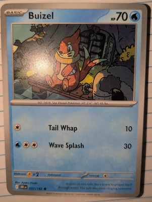 Buizel 057/182 Destined Rivals Common Pokémon Card