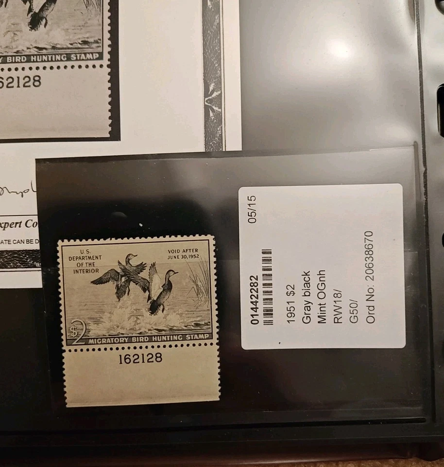 Certified PSE #RW18 Mint ( VF-XF )  Duck Stamp  - Image 3 of 3