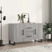 Sideboard Grau Sonoma-Eiche Nachbildung 100X36X60 Cm Holzwerkstoff