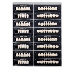 28 Pcs Dental Resin Upper Lower Acrylic Resin Denture Teeth Full Set A1/A2/A3