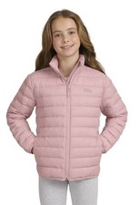 Eddie Bauer Girls Packable Down Jacket Size XL 14-16 Pink 650 NEW