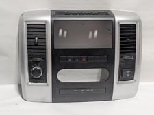 2009-2012 Dodge Ram 1500 Radio Climate Control Dash Bezel Trim Vent Silver Oem