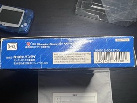 WonderSwan Console Skeleton Blue CIB Complete In Box US SELLER