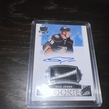 MAX JONES 2019-20 UPPER DECK THE CUP HOCKEY ROOKIE PATCH AUTO /249!