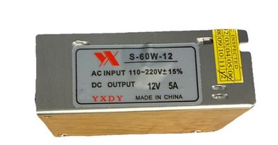 YXDY S-60W-12 S60W12 12V DC 5A PSU POWER SUPPLY New