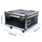 Flight Case For 6Pcs 18*15W Waterproof RGBWA+UV Par Light Hard Case with wheels