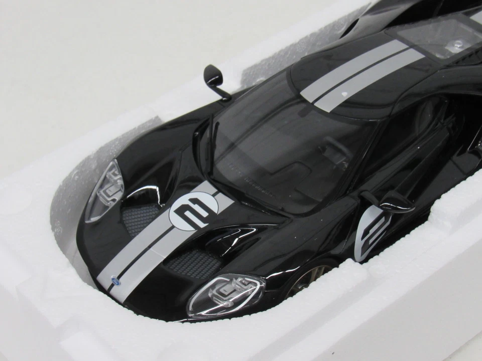 Ford GT 2017 edición 50 aniversario Heritage #2 GT Spirit 1:18 US001 negro Foto 2 de 4