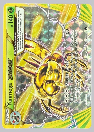 Yanmega BREAK 8/114 BREAK Steam Siege Pokemon HOLO LP