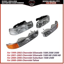 Headlight Kit For 1999-2002 Chevrolet Silverado 1500 Left And Right 4pc Headlamp Headlight Kit For 1999-2002 Chevrolet Silverado 1500 Left And Right 4pc Headlamp