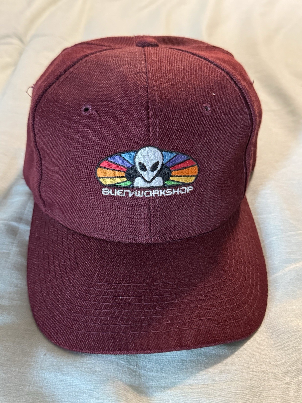 Vintage Alien Workshop Spectrum SnapBack Hat Maro… - image 1