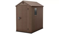 Keter Darwin 6x4 Garden Shed Outdoor Storage Durable Lockable Apex BASE INCLUDED