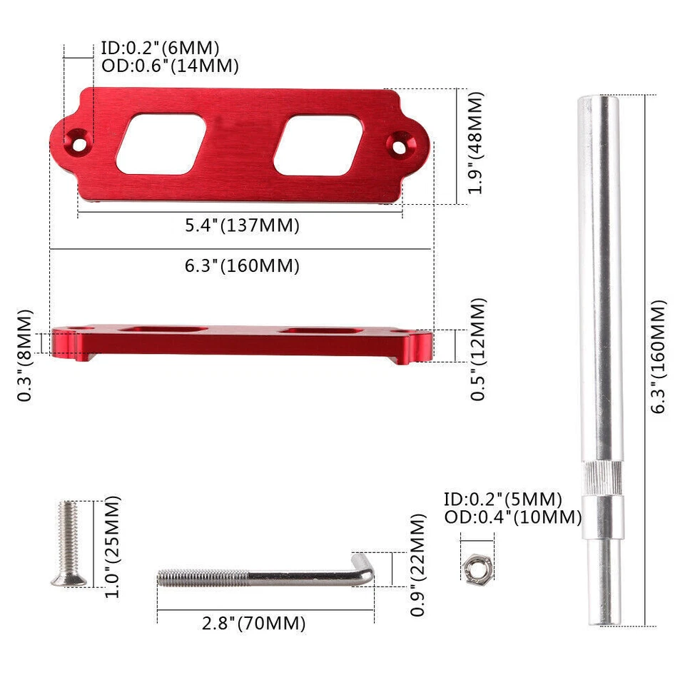 Mugen Red Oil Filler Cap Radiator Cap Cover Battery Tie Down w/ Hooks For Honda Foto 2 de 4