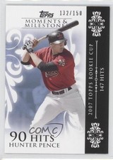 2008 Moments & Milestones /150 Hunter Pence (2007 Topps Rookie Cup 147 Hits) 1k3