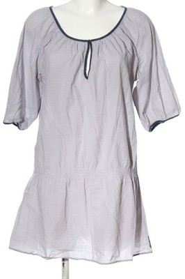 ESPRIT Long-Bluse Damen Bluse Gr. DE 42 hellgrau Casual-Look