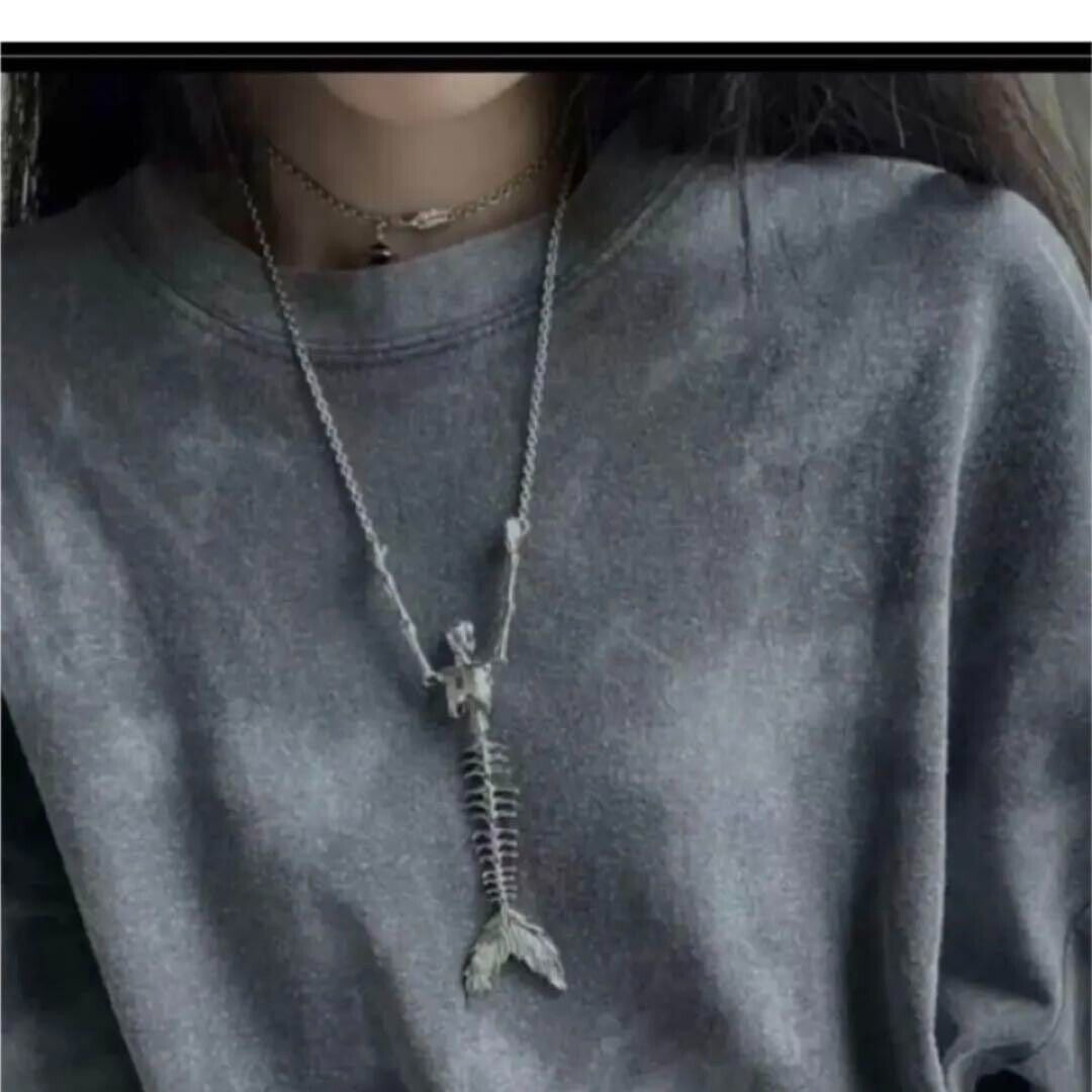 Vivienne Westwood Ariel Skeleton Mermaid Skull Necklace