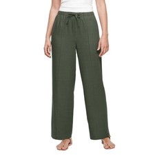 Gap Women's Linen Blend Pull-On Pant, Olive green, Size Women XS, NWT