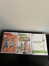 Nintendo Wii Fitness Games Lot Wii Fit EA Sports Active 2 Gold’s Gym Bundle