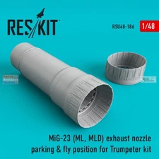 RESRSU480186U 1:48 ResKit MiG-23ML MiG-23MLD Flogger (Parking & Fly Position)