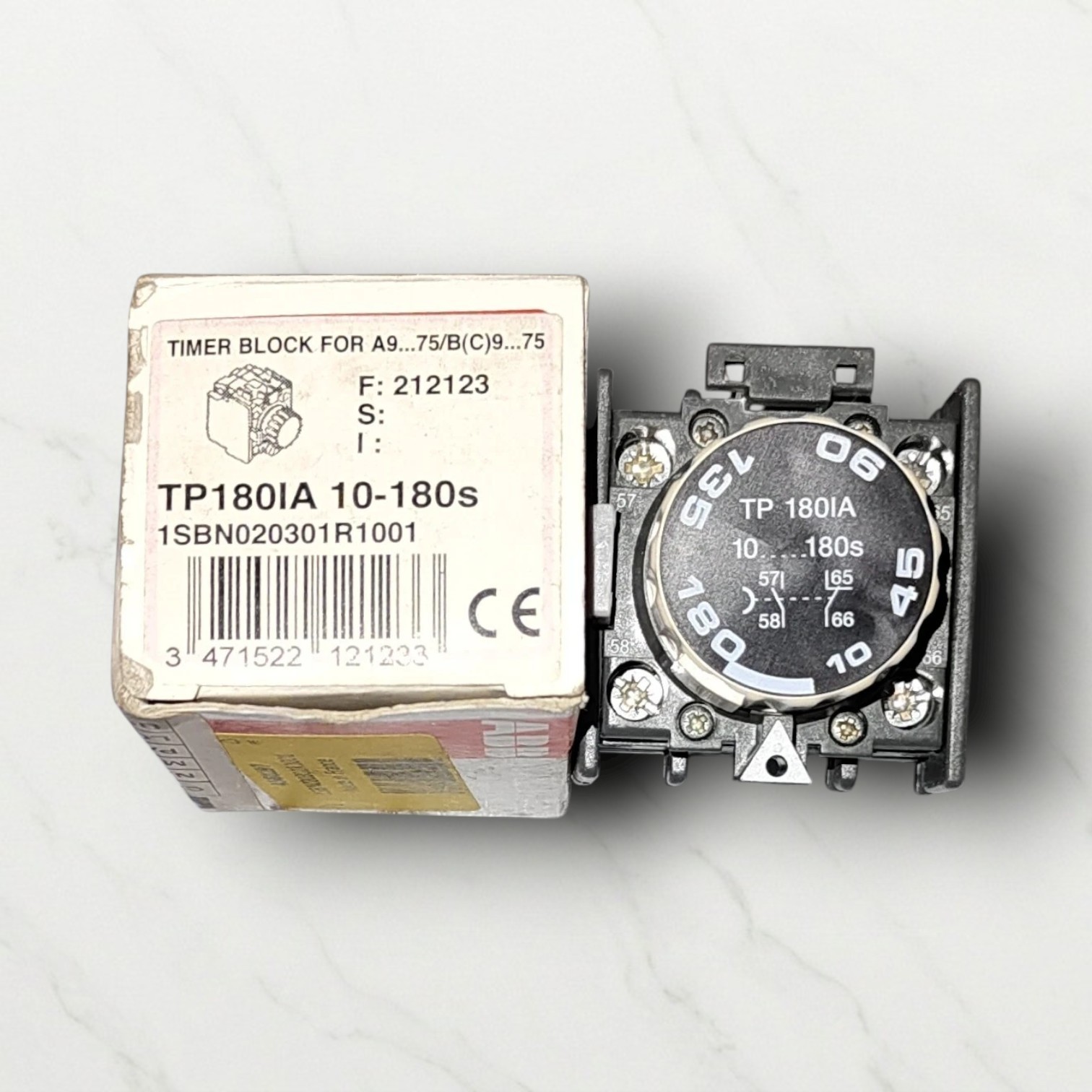 ABB TP180IA 1SBN020301R1001 TIMER ADD ON CONTACTOR RANGE 10-180S FAST SHIPPING