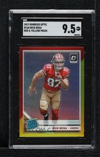 2019 Donruss Optic Rated Rookie Red & Yellow Prizm Nick Bosa SGC 9.5 Mint+ 0gh9