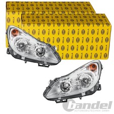 2x HELLA HALOGEN SCHEINWERFER SATZ passend für OPEL CORSA LINKS+RECHTS
