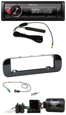 Pioneer MP3 DAB 1DIN CAN-Bus USB Autoradio für Fiat Panda 2012-2020 Klavierlack - Bild 1 von 4