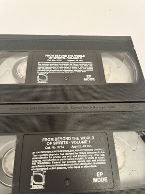 From Beyond the World of Spirits VHS 2 Tape Set Used VTG. Horror