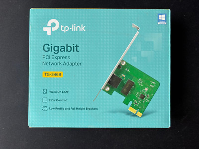 TP-LINK TG-3468 Netzwerkkarte 1 GBit/s PCIe, LAN (10/100/1000 MBit/s) NEU OVP PC