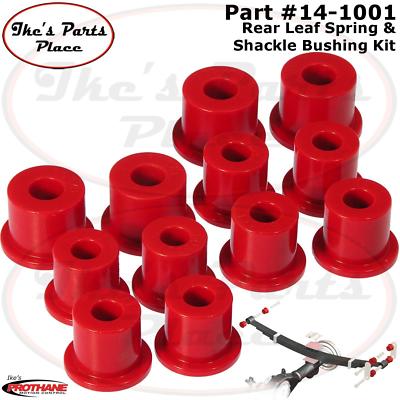 Prothane 17-1001-BL Black Spring Eye and O.E.M Shackle Bushing Kit