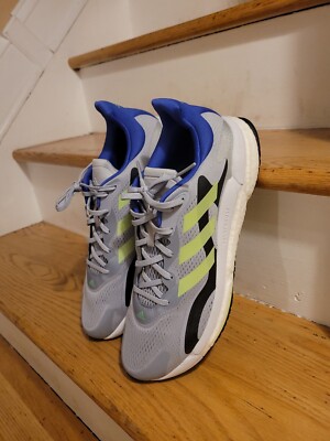 adidas gazelle silver green womens adidas SolarBoost 3 Shoes Hi-Res Yellow / Silver Metallic / Dash Grey   Heppo.com