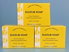 Pack of 3 Sulfur Soap Jabon de Azufre Acne Treatment Facial Soap 3.5oz