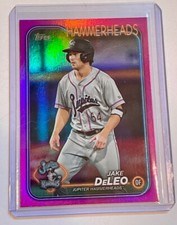 2024 Topps Pro Debut Pink Foil Jake DeLeo Miami Marlins /199 